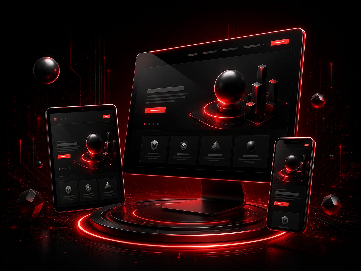 Sites 3D Interativos com Responsividade
